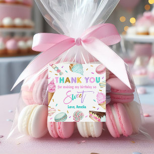 Deux desserts sucrés 2e Stickers Faveur Anniversai