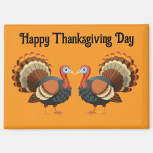 Deux dindes aimant de Thanksgiving