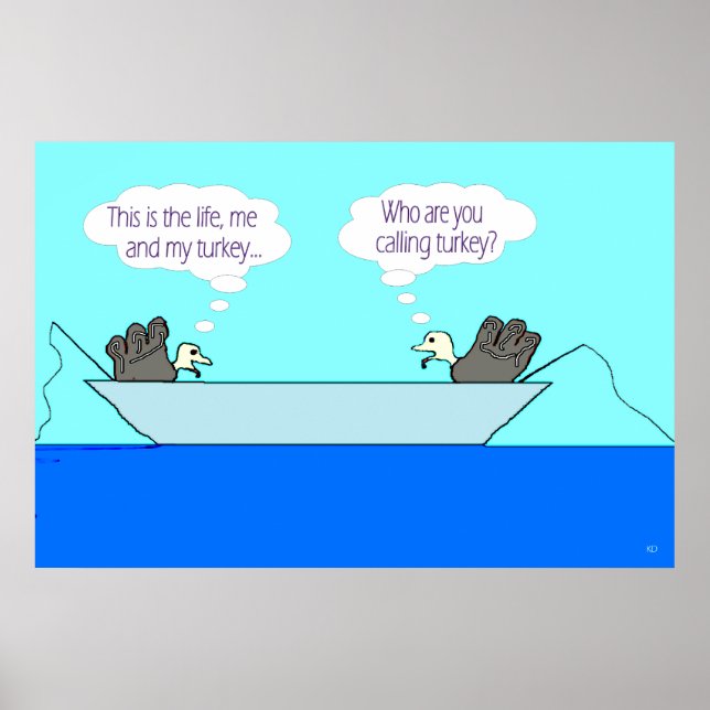 Deux dindes - mon affiche de la Turquie (Devant)