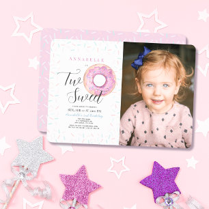 Deux douce fille de beigne rose 2e invitation d'an