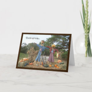 Deux Écarts Humoristiques Carte Thanksgiving