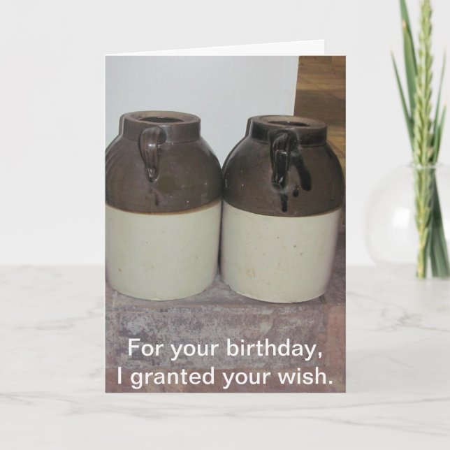 Deux grandes cruches - carte d'anniversaire de (Devant)