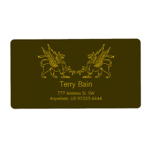Deux Griffons d'or