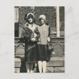 Deux hommes traînent sur la carte postale de la vi