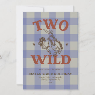 Deux Invitation d'anniversaire sauvage