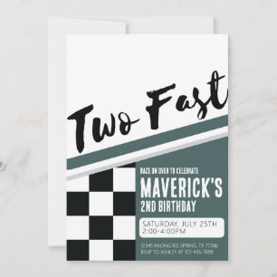 Deux Invitation Rapide Anniversaire