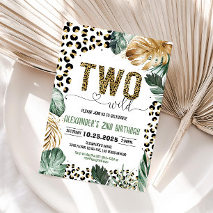 Deux invitations d'anniversaire avec impression lé