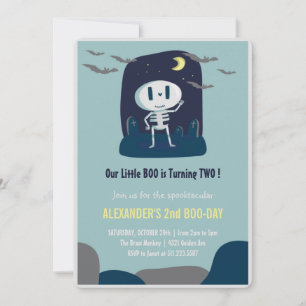deux invitations d'anniversaire effrayantes spookt