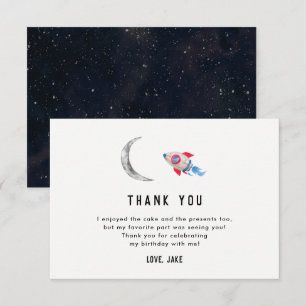 Deux La Lune 2e fête d'anniversaire Grandes Cartes