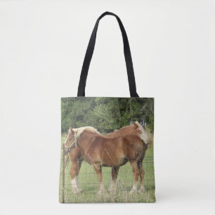 Deux mignons Sacs fourre-tout de Chevaux d'Ambre