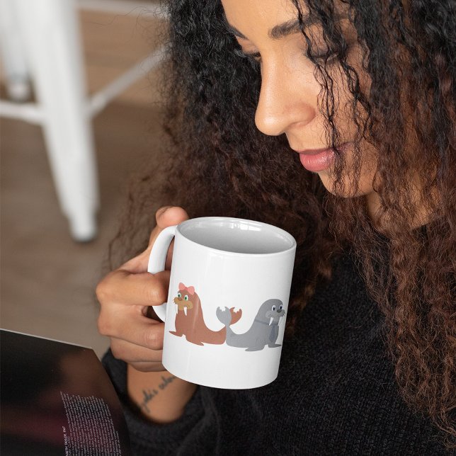 Deux morses de café Mug (Créateur téléchargé)