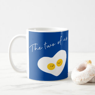 Deux oeufs dans l'amour Personnalisable Mug de caf