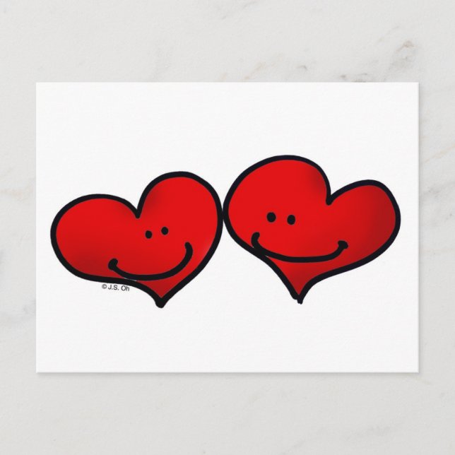 Deux paris en amour carte postale (Devant)