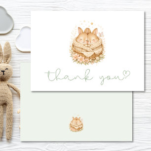 Deux Petits Lapins Jumeaux Baby Shower Merci
