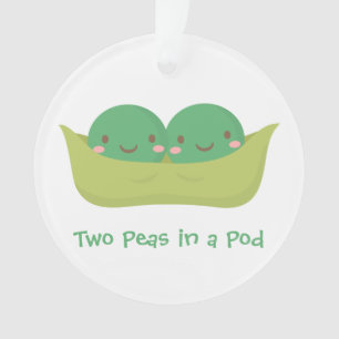 Deux petits pois dans une cosse Décoration de cham