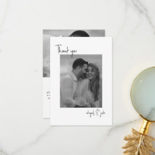 Deux Photos B/W Mariage Merci de message