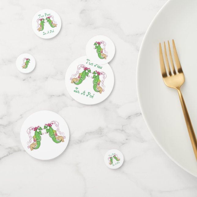 Deux Pois Dans Pod Twins Table Confetti (Groupe)