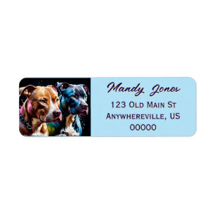 Deux portraits de Pit Bull Terriers