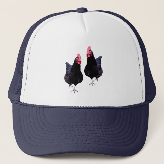 Deux poulets noirs, Casquette (Devant)
