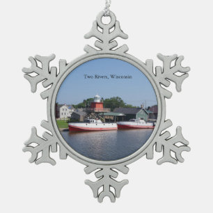 Deux rivières, flocon de neige ou ornement de bal