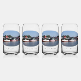 Deux rivières, le Wisconsin peut verre
