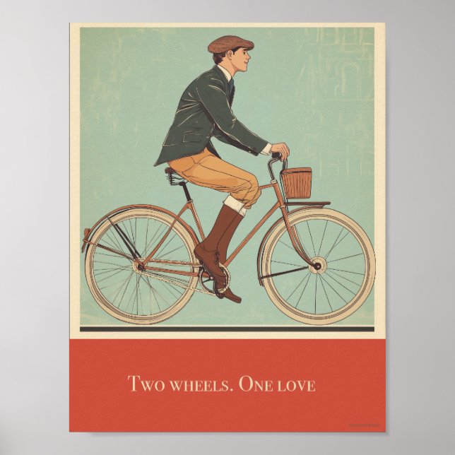 Deux roues, une affiche d'amour (Devant)