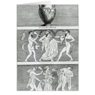 Deux scènes d'un vase à Etruscan