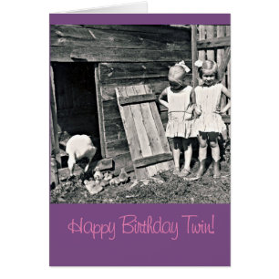 Deux soeurs Carte Anniversaire
