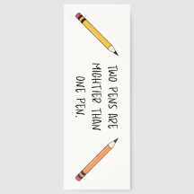 Deux stylos sont plus puissants qu'un stylo