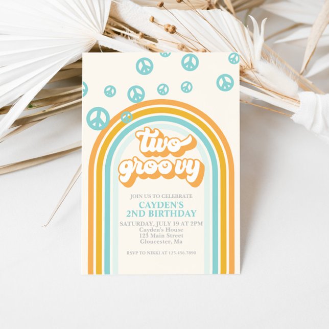 DEUX Super Retro Boy 2E Invitation d'anniversaire (Créateur téléchargé)