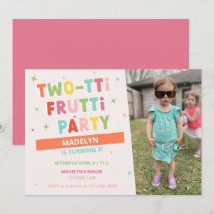 Deux tti Frutti 2e Invitation anniversaire pour fi