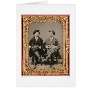 Deux violoneurs, assis avec les instruments
