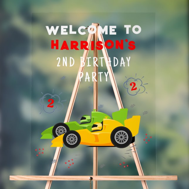 Deux voitures de course pour enfants 2 ans accueil (Neutre)