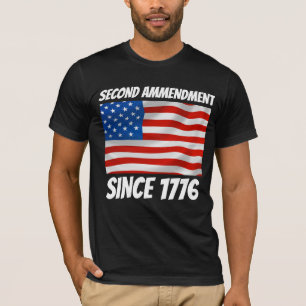 DEUXIÈME 2E AMMENDEMENT 1776 T-SHIRTS PATRIOTES