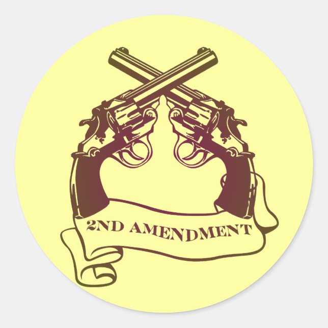 deuxième amendement armes autocollants (Devant)