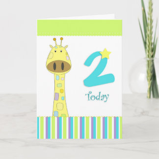 Deuxième carte de garçon d'anniversaire