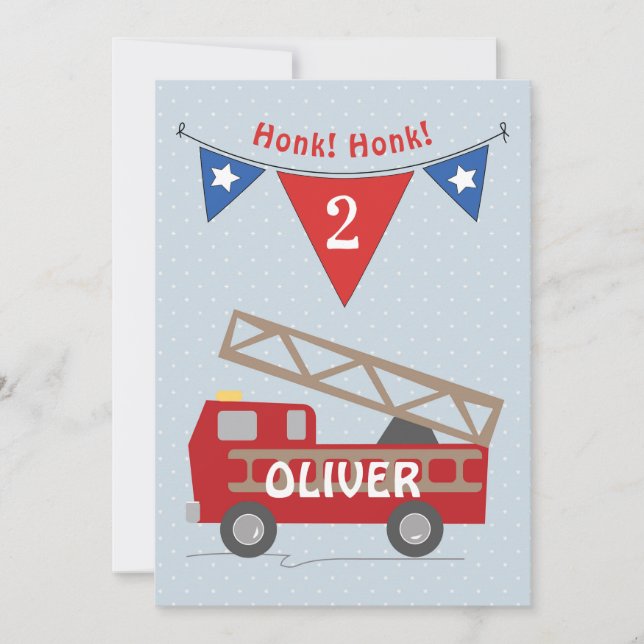 deuxième invitation pour garçon d'anniversaire, ca (Devant)