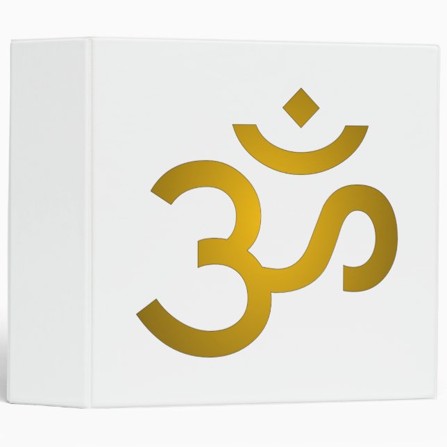Devanagari om - White Binder (Front/Spine)