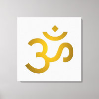 Devanagari om - White