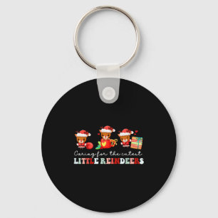 Devdoxtee Caring For The Cutest Reindeers Mother B Keychain