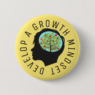 Develop A Growth Mindset Education Reform 2 Inch Round Button