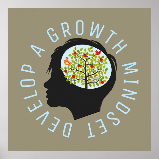 Develop A Growth Mindset Education Reform Poster (Front)