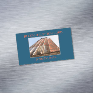 Developer Architect Remodel Construction Building Magnetic Business Card