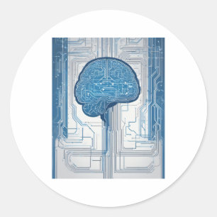 Developer Code Logic Geometric Tee for Software En Classic Round Sticker