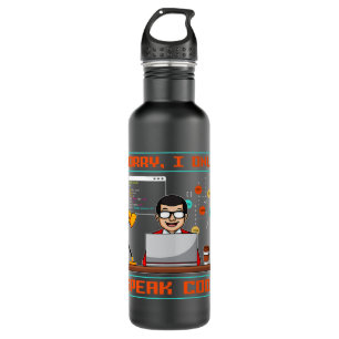 Developer Code Software Engineer Programmer Nerd C 710 Ml Water Bottle