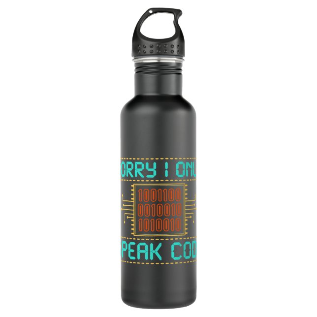 Developer Code Software Engineer Programmer Nerd C 710 Ml Water Bottle (Front)