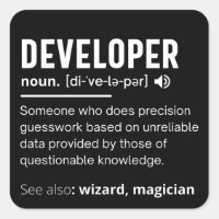 Developer Dictionary Definition Funny developers
