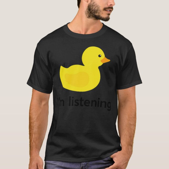 Developer Rubber Duckie canine black labrador  T-Shirt (Front)
