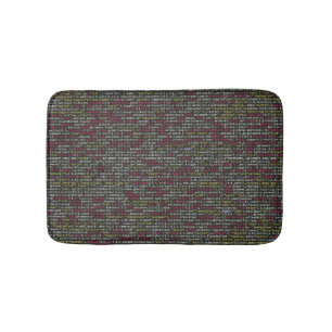 Developer's Terminal Pattern Bath Mat