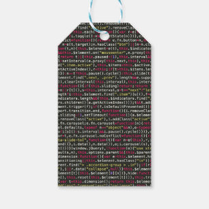 Developer's Terminal Pattern Gift Tags